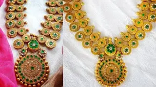 how to make Terracotta grand jwellery #originalcrafts