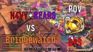 Alianza GAFES vs medio Bridgewatch en el reset || Albion Online ZvZ huge scale || POV DPS canción