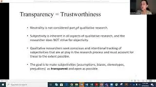 Reviewing the Role of the Qualitative Researcher:  Power and Positionality - 08/30/22