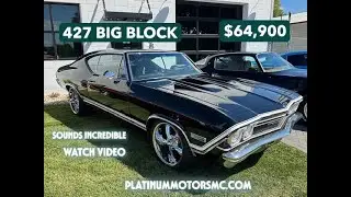 FOR SALE: 1968 Chevelle 427 NO RUST  -Platinum Motors Classics, Clear Lake, IA  platinummotorsmc.com