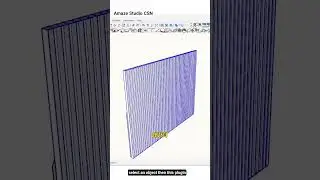 Create Louvers In Sketchup On Curve Surface Using Faceup & Curic Face Array Extension | #sketchup