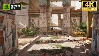 A relaxing walking tour in ancient Egypt Memphis first person view AC Origins extreme Graphics 4k