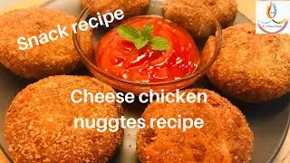 #Cheese  stuffed chicken nuggets recipe