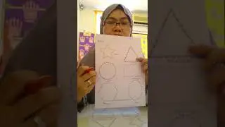 Fine Motor Skills Tracing Shapes Dotted line using colour pencil ( part 1)