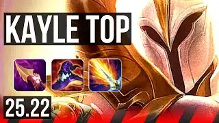 KAYLE vs YONE (TOP) | 1500+ games, 8/3/8 | KR Grandmaster | 25.22