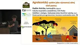 Strom v zemědělské krajině přednáška č. 07  Agrolesnický systém jako významný zdroj včelí pastvy