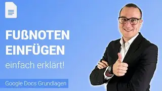 FU&szlig;NOTEN einf&uuml;gen einfach erkl&auml;rt | Lerne Google Docs ✅