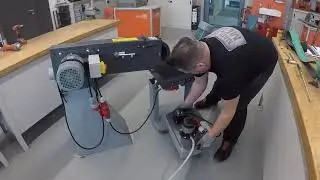 FEIN Bandschleifer GX75 (2H) + GXC Modul. Rundschleifen professionell vorbereitet.