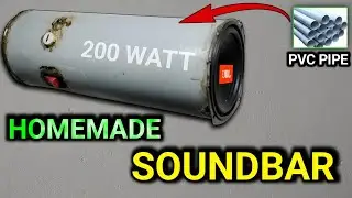  Homemade Soundbar 🔊| Making Soundbar At Home Use PVC Pipe 