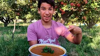 IRANIAN FOOD | The Most Famous Cooking IRANIAN Soup Recipe | SOUP Lentil , Chicken and Potato