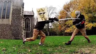 HEMA longsword training - Coda Longa used during sparring - Fiore Dei Liberi posta nailed