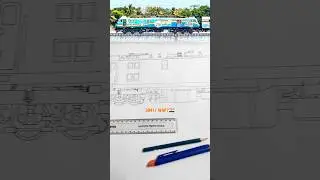 🇮🇳Republic day WAP7 30417 sketch⚡😍 #assistantlocopilot #wap7 #alpaspirants