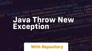 java throw new exception