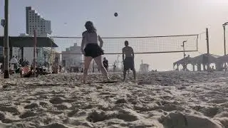 Lior/Jackie vs Liran/Stranger Beach Volleyball Tel Aviv Game 3