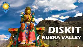 Driving up to Diskit Monastery &  Maitreya Buddha, Nubra Valley Ladakh. Juleh Ladakh Road Trip-EP 13