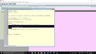 Classes and Instances in 