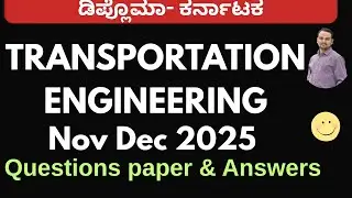 Transportation engineering passing package 2026|Transportation engineering nov dec 2025 QP and answe