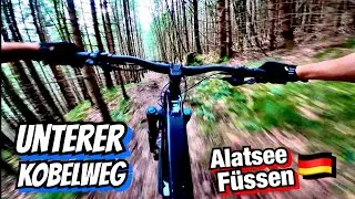 UNTERER KOBELWEG TRAIL in F&uuml;ssen, Alatsee, Germany.