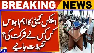 National Action Plan's Apex Committee meets to review security situation | Geo News