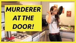 MURDERER AT THE DOOR!