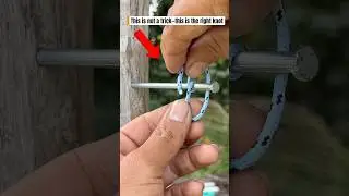 Many People Tie the Wrong Rope&mdash;This is the Right Knot #shorts
