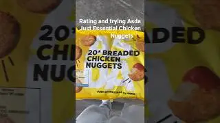 Rating and trying Asda Just Essential Chicken Nuggets 🍗#youtubeshorts #food #asda #nuggets #shorts