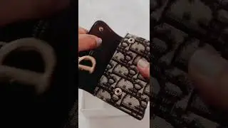 Lets turn my dior saddle flap wallet/card holder  into cute mini sling bag #dior #bagseryenirhian