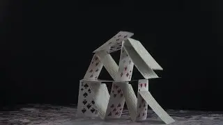 House Of Playing Cards Stock Video
