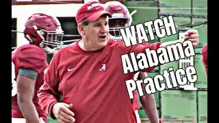 Watch Defensive Coordinator Pete Golding and Sal Sunseri coach linebackers at practice