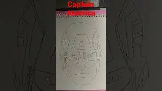 Captain America Drawing #Crafty Art #short#op