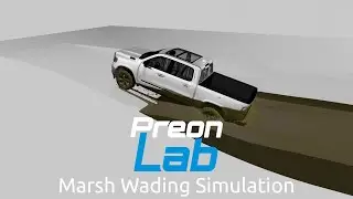 Marsh Wading Simulation in PreonLab
