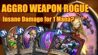 IS NITROBOOST BROKEN?| Aggro Weapon Rogue| Darkmoon Faire/Mini-Set| Hearthstone|