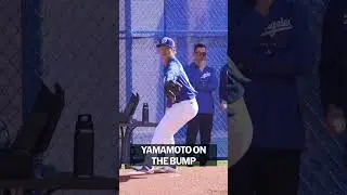 Yoshinobu Yamamoto is bringing the heat to #SpringTraining 🔥