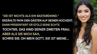 Sie ist nur ein Bastardkind“, sagte Vater auf seiner Hochzeit – dann zeigte er stolz