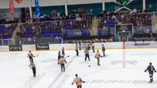Adrian Palak vs Cain Taylor NIHL fight 27-12-17