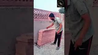 Stone Design Red dholpur stone #construction #civilengineering