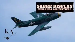 Canadair CL-13 Sabre MK.6 in Action! 🇫🇷 Mistral Warbirds at Midlands Air Festival 2025