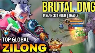 ZILONG STORM RIDER SKIN IS CRAZY BRUTAL DAMAGE 😱 | DEADLY CRIT BUILD | RANK DESTROYER🔥