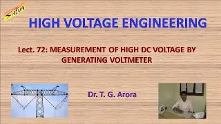 High Voltage Engineering: Lect.72: Measurement of High DC Voltage by Generating Voltmeter