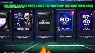 PREMIUM SEASON PASS & MCS TWITCH DROP TRISTAN! TOTW PACK, Madden 26 
