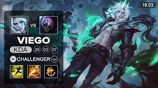 Viego vs Jax Jungle - KR Challenger - Patch 16.03 Season 16