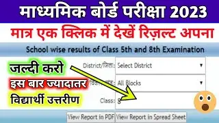 mp board 5th-8th Result 2023| mp board 5th ka result kaise dekhe| mp board 8th ka result kaise dekhe