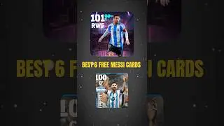 Messi Best 6 FREE Cards in eFootball 2026 Mobile 😱🎁 #efootball #efootball2026 #shorts