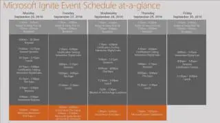 Microsoft Ignite 2016 Navigate your way around Microsoft Ignite