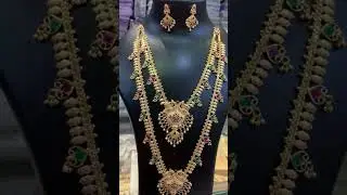 whatsapp 🥳9652561401 #viral #jewelry #onegramgoldjewellery #chainset #haramset #youtubeshorts