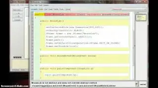 Java Mouse Handling