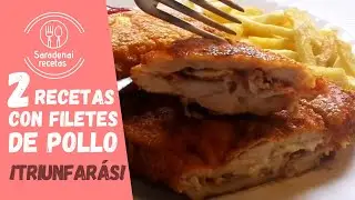 🍗 Cachopo de pollo y rollitos rellenos de queso. Como cocinar filetes de pechuga de pollo. [2022]