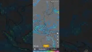 Rainfall Weather Forecast of NE/SE Asia and Australia for the next Two days.-Windy.com