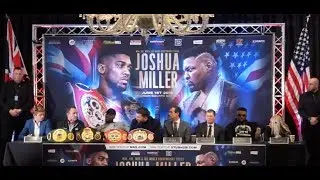 ANTHONY JOSHUA v JARRELL MILLER *FULL & UNCUT* LONDON PRESS CONFERENCE / JOSHUA-MILLER