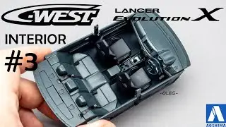 1/24 Mitsubishi C-West Lancer Evolution X. Интерьер. Aoshima 058978 #3